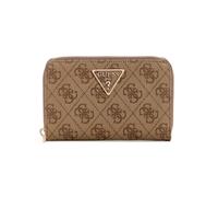 Guess Geldbörse Laurel II SLG Medium Zip-Around mit Logo Latte
