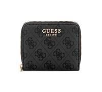 Guess Damen Zip-Around Geldbörse Laurel Ii Slg Small Zip Around Anthrazitschwarz