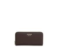Guess Damen Zip-Around Geldbörse Melody SLG Large Zip Around Braun