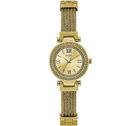 Guess Damen Analog Quarz Uhr mit Edelstahl Armband W1009L2