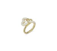 GUESS Damenring Herz Pavé Goldfarben JUBR06055JWYG52 Ringgröße 52/16,6