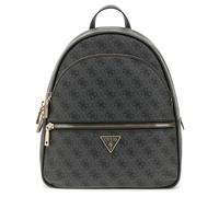GUESS Damen Manhattan Ii Large Rucksack, Kohle-Logo, Einheitsgröße