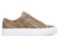 GUESS Damenschuhe Sneaker Jelexa10 aus Kunstleder Milk Logo D27GU12 FLTJ10FAL12, beige, 41 EU