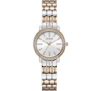 Guess Damenuhr Hayley GW0612L3 – 30 mm, roségold/silber, weißes Zifferblatt