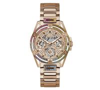 GUESS Damenuhr Queen Multifunktion Roségoldfarben/Regenbogen GW0464L5