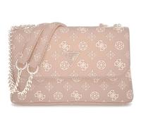 GUESS Daryna II Convertible Xbody Flap Bag Dark Rose Logo