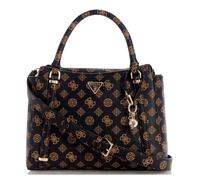GUESS Daryna II Two Compound Satchel Mocha Logo