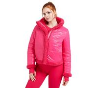 Guess Daunenjacke für Damen, wendbar, aus umweltfreundlichem Fell, Fuchsia, V2BL08, Logo Iconic, Rosa, XS