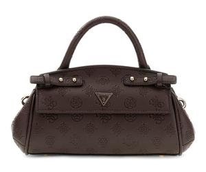 GUESS Diana Mini Top Handle Flap Chocolate Logo