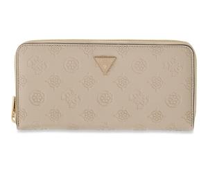 GUESS Diana SLG Zip Around Wallet L Light Taupe Logo