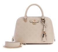 GUESS Dita Dome Satchel Bag Light Taupe Logo