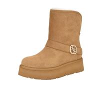 GUESS Damen Stiefelette Dolsay Medium Brown Suede 210 – Gr. 42 EU
