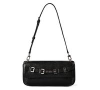 Guess Schultertasche Dovie 27 cm mit Überschlag Schwarz Damen