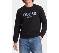 GUESS Eco Beau Cn Sweatshirt Jet Black A996 Größe: M | Pullover Outlet | Herren | Schwarz