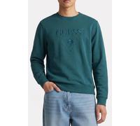 GUESS Eco Beau Cn Sweatshirt True Teal Größe: S | Pullover Outlet | Herren | Cyan