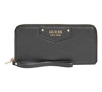 Guess Damen Langbörse Eco Brenton Large Zip Around Reißverschluss Schwarz OneSize