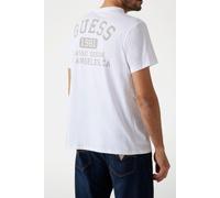 GUESS Eco Bsc Classic Collegia Pure White Größe: M | Basic T-Shirts Outlet | Herren | Weiß