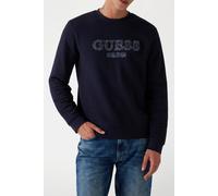 GUESS Eco Cn Basic Logo Sweats Smart Blue Größe: L | Pullover Outlet | Herren | Blau