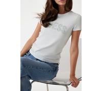 GUESS Eco Cn Ss Logo Lace Tee Sky High Größe: M | Hemden Outlet | Damen