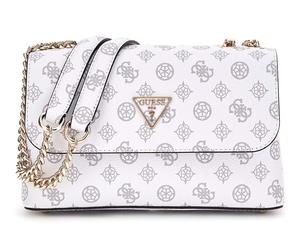 GUESS Eco Erica Convertible Crossbody Flap White Logo
