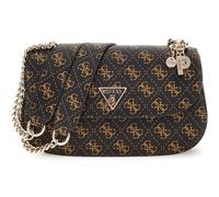 GUESS Eco Erica Convertible Xbody Flap Bag Brown Logo