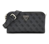 Guess Umhängetasche Eco Erica Status Crossbody, Lederimitat, anthrazit, Damen, Gr. unisize
