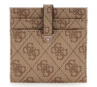GUESS Eco Erica Tab Card Case Latte Logo
