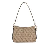 Guess Schultertasche Eco Erica Top Zip 24 cm Latte Logo Braun Damen