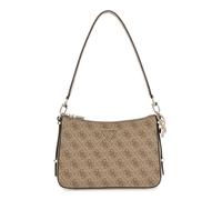 GUESS Eco Erica Top Zip Shoulder Bag Latte Logo