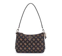 GUESS Eco Erica Top Zip Shoulder Bag Mocha Logo