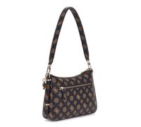 GUESS Eco Erica Top Zip Shoulder Bag Mocha Logo