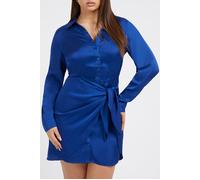 GUESS Eco Es Ls Alya Dress Admiral Blue Größe: XS | Blusenkleider Outlet | Damen | Blau