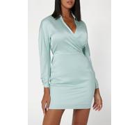 GUESS Eco Es Ls Tanya Dress Soft Mint Größe: L | Minikleider Outlet | Damen | Cyan