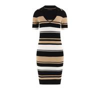 GUESS Eco Evie Striped Polo Dr Black White Gold Str Größe: XS | Blusenkleider Outlet | Damen | Schwarz