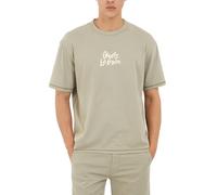 Guess Eco Herren-T-Shirt mit Shore-Ärmeln auf der Rückseite, Salbei-Pflanze, L