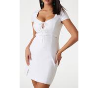 GUESS Eco Isabeau Bows Mini Dr Pure White Größe: XS | Minikleider Outlet | Damen | Weiß
