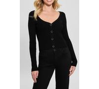 GUESS Eco Katelyn Vn Ls Cardi Jet Black A996 Größe: M | Longsleeves Outlet | Damen | Schwarz