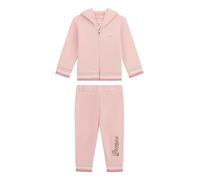 GUESS Eco-Langarm-Kapuzenoberteil und Hose für Babys, Mädchen, Cotton Candy Pink, 9 Monate