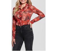 GUESS Eco Ls Clouis Shirt Call Me Cherry Print Größe: XS | Business hemden Outlet | Damen