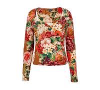 GUESS Eco Ls Dianna Top Peony Animal Print Größe: XS | Blusen Outlet | Damen