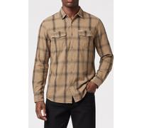 GUESS Eco Ls Sunset Shirt Sand Faded Check Größe: XS | Casual hemden Outlet | Herren | Gelb