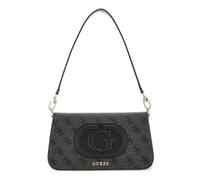 GUESS Eco Mietta Flap Shoulder Bag Coal Logo/Black