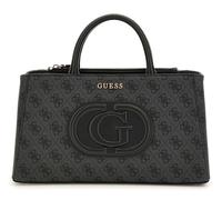 Guess Kurzgriff Tasche Eco Mietta Small Society Satchel coal logo/black