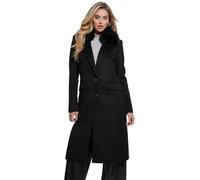 Mantel Wollmischgewebe Schwarz L