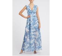 GUESS Eco Sl Gilda Long Dress Blue Collectibles Größe: XS | Maxikleider Outlet | Damen | Blau