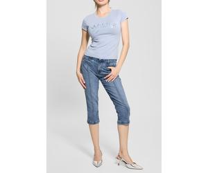 GUESS Eco Ss Atelier R5 Tee Nimbus Blue Größe: XS | Hemden Outlet | Damen | Blau