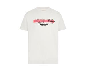 GUESS Eco Ss Cn Box Back Tee Jet Black A996 Größe: XS | Hemden Outlet | Herren | Schwarz