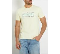 GUESS Eco Ss Cn Box Logo Iced Lemon Größe: S | Bedruckte T-Shirts Outlet | Herren