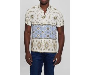 GUESS Eco Ss Eco Rayon Santa F Santa Fe Größe: L | Casual hemden Outlet | Herren