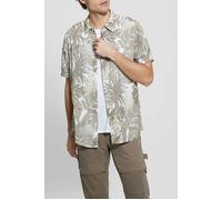 GUESS Eco Ss Eco Rayon Tropica Etched Tropical Prin Größe: S | Casual hemden Outlet | Herren